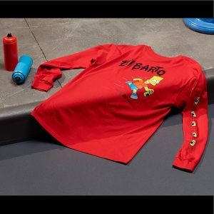 Vans the Simpsons collection el barto boys shirt